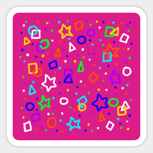 Funky Shapes Sticker